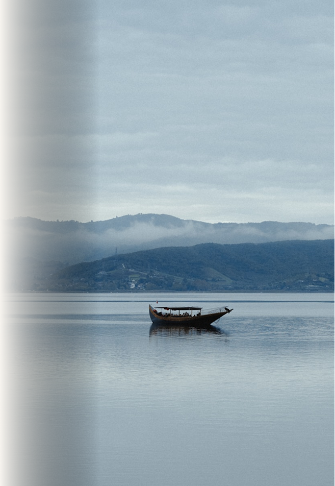 Calm lake view